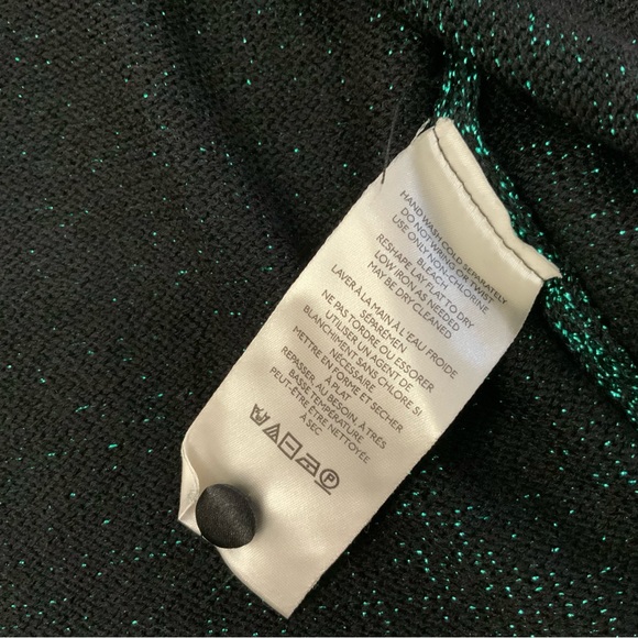 Free People Emerald Green Emmaline Metallic Cardigan Sweater Size Medium
New - Picture 6 of 12